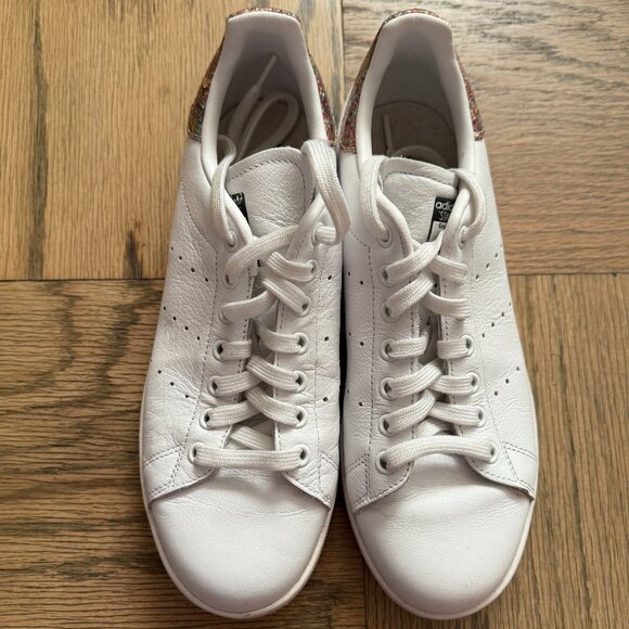 *LIMITED EDITION* ADIDAS Stan Smith w/ Sparkly Heel Tab - Size 9 - Picture 1 of 5